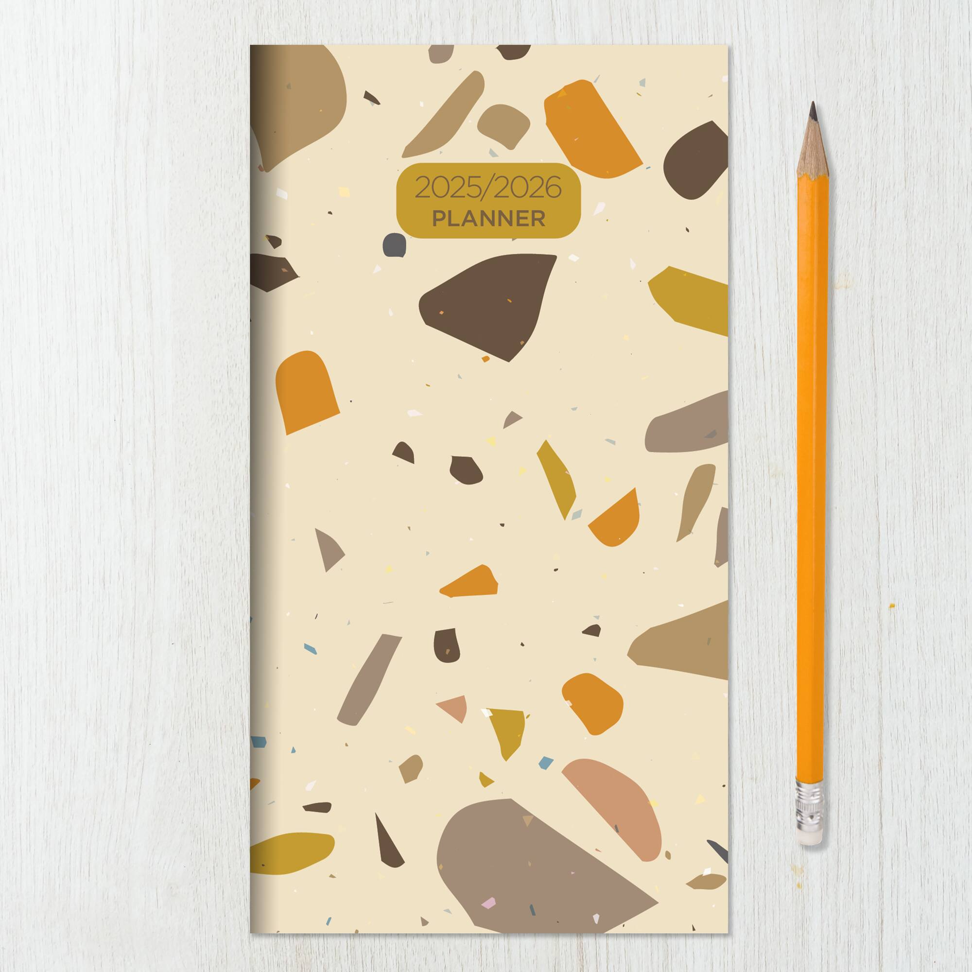 TF Publishing 2025-2026 Terrazzo Small Monthly Pocket Planner